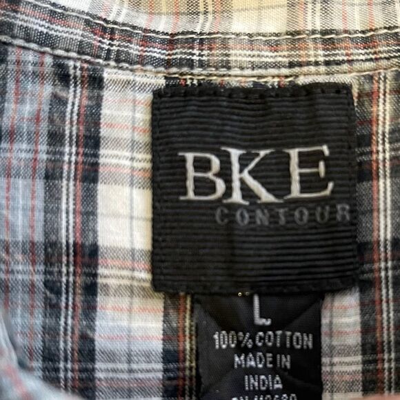 Large Buckle BKE Black-Brown-Gray LS Shirt - Picture 2 of 4